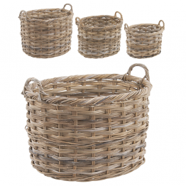 Oval Log Basket - Buy by Size